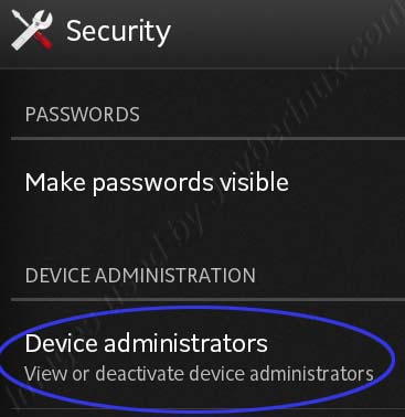 How to Disable and Enable Device Administrator in Sony Xperia Sola Android ICS