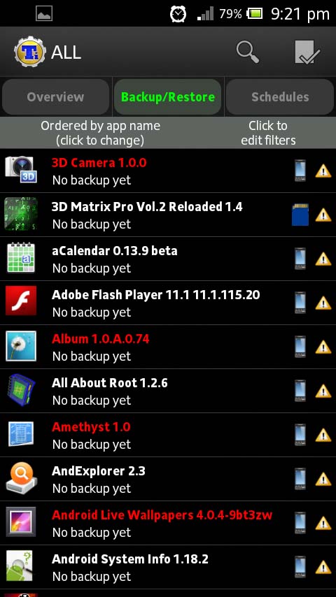 Titanium Backup Pro Key (root) for Android Devices