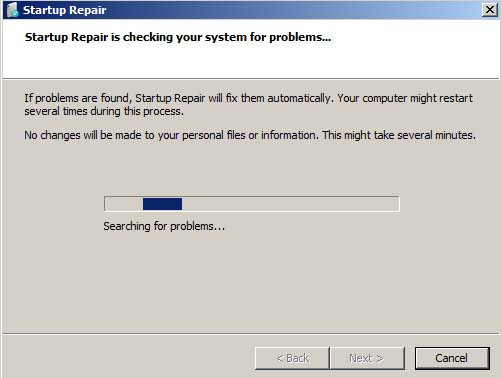 Startup Repair and Boot Loader Fix in Windows 7