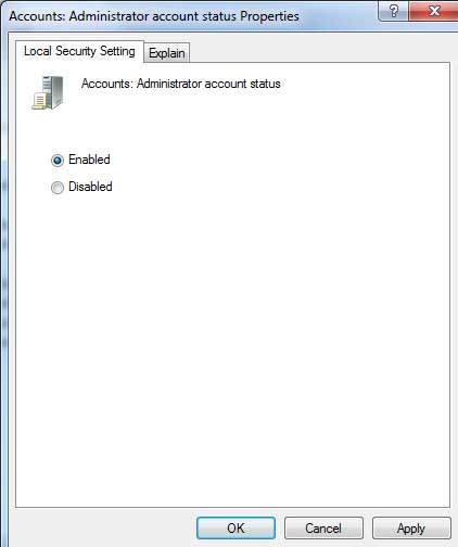 Enable/Unhide Administrator Account on Windows 7/Vista Logon