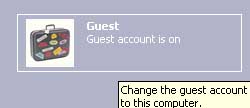 Disable/Hide Guest Account on Windows XP Logon