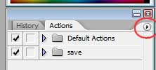 Save and Load Photoshop Actions