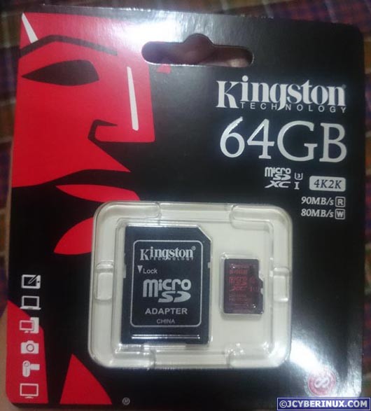 Kingston SDCA3/64GB microSD card