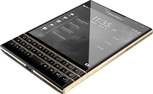 BlackBerry Passport Black and Gold Limited Edition