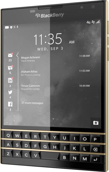 BlackBerry Passport Black and Gold Limited Edition