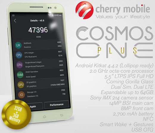 Cherry Mobile Cosmos One Plus