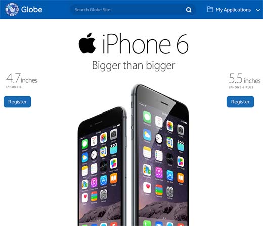 Globe iPhone 6 pre-order